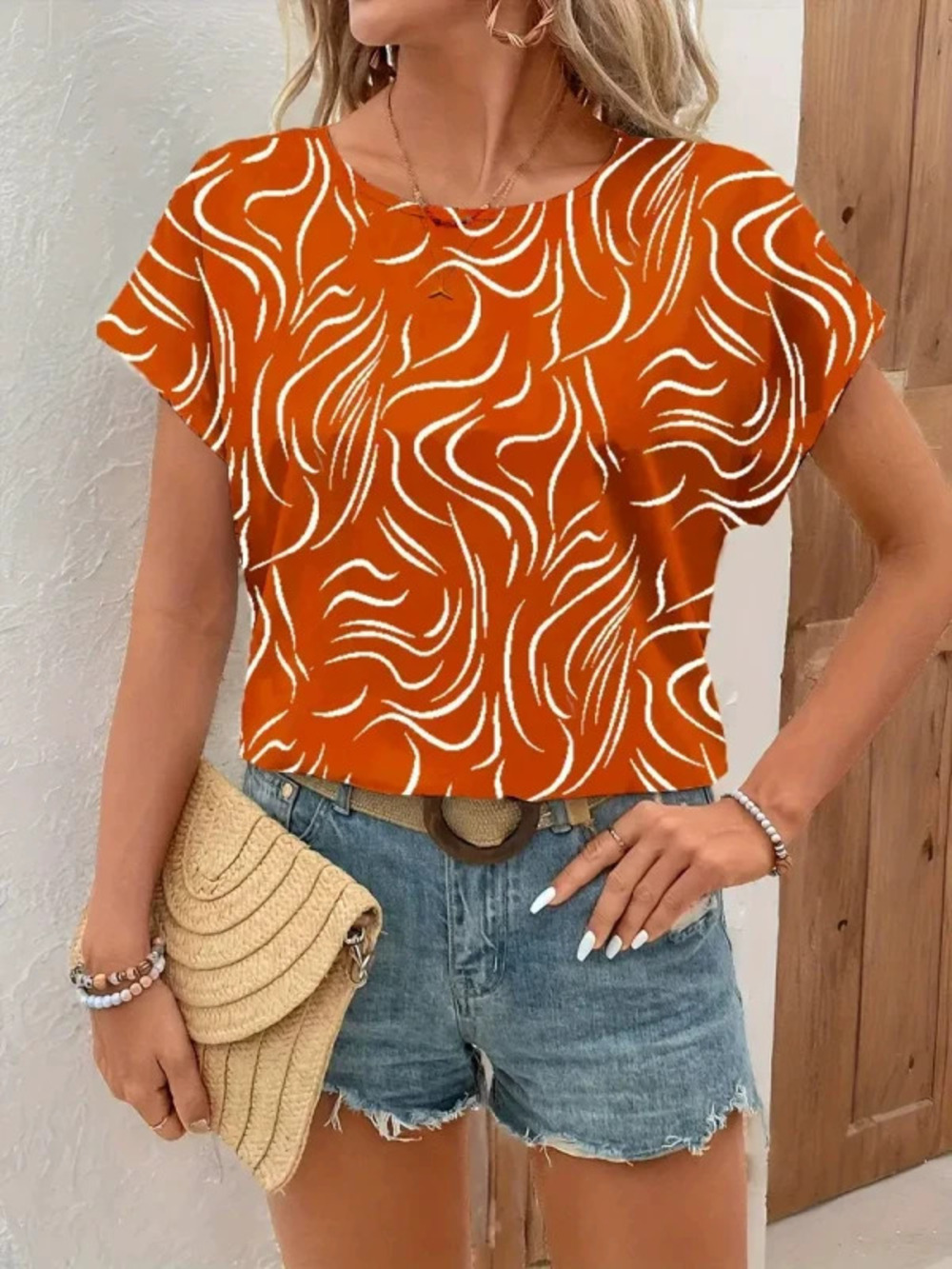ZARA Hot Selling Womens Short Sleeve Blouse